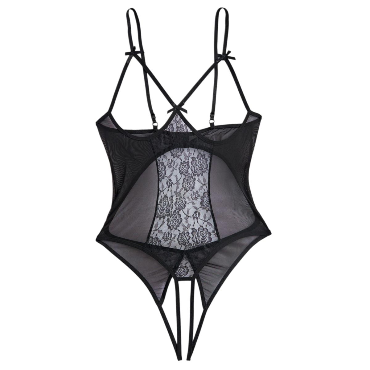 透け感のあるレースのテディボディスーツ |   セクシーなク - Lingerie のレビューと価格