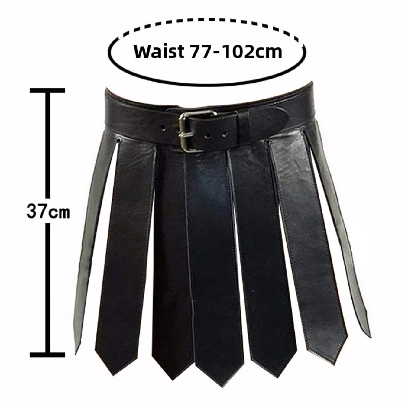 中世ローマ騎士風の戦闘スカート。ベルトでサイズ調整可能。ハロ - Skirts のレビューと価格
