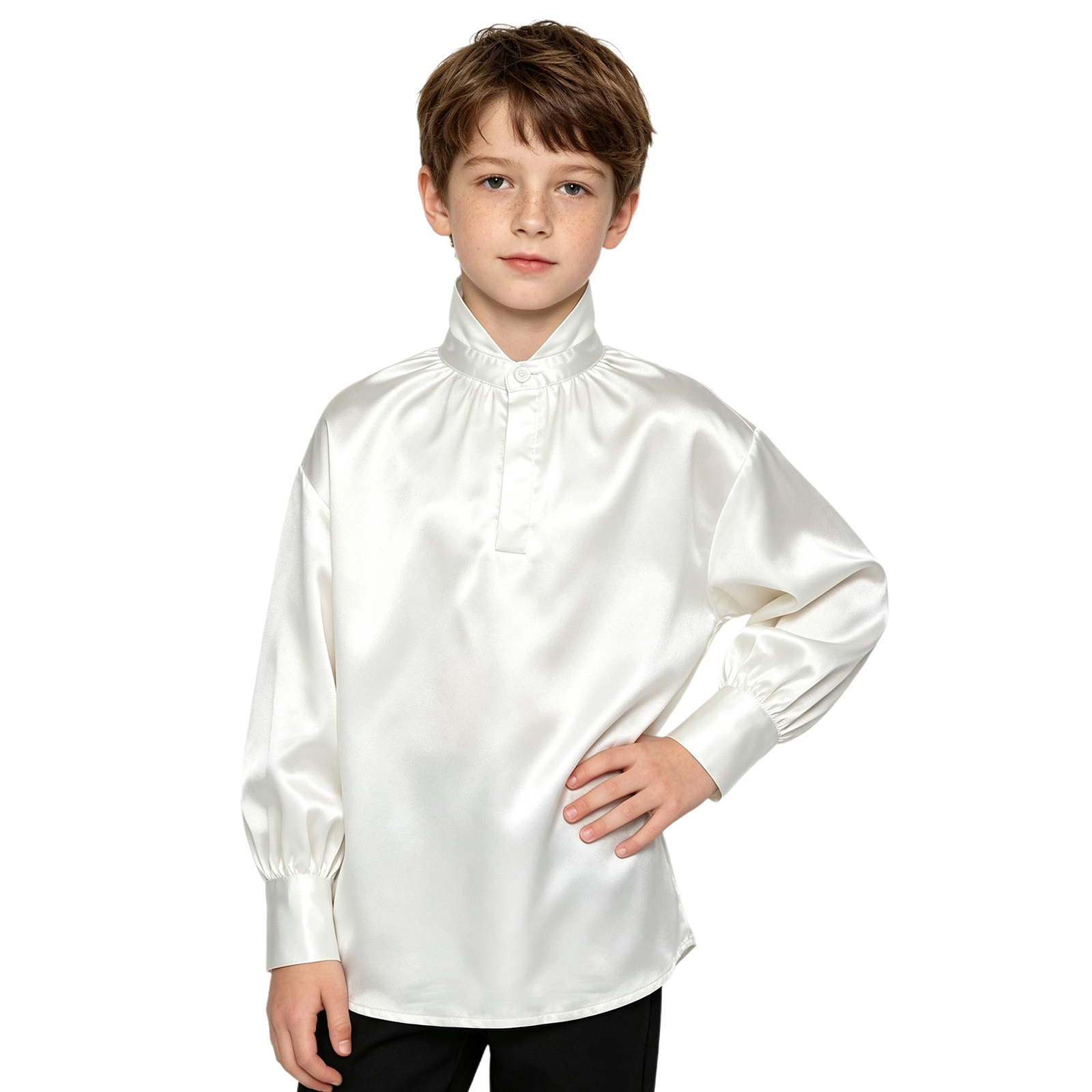 男の子用、ヴィンテージ・ルネサンス風シャツ、長袖、フォーマル - Tops のレビューと価格
