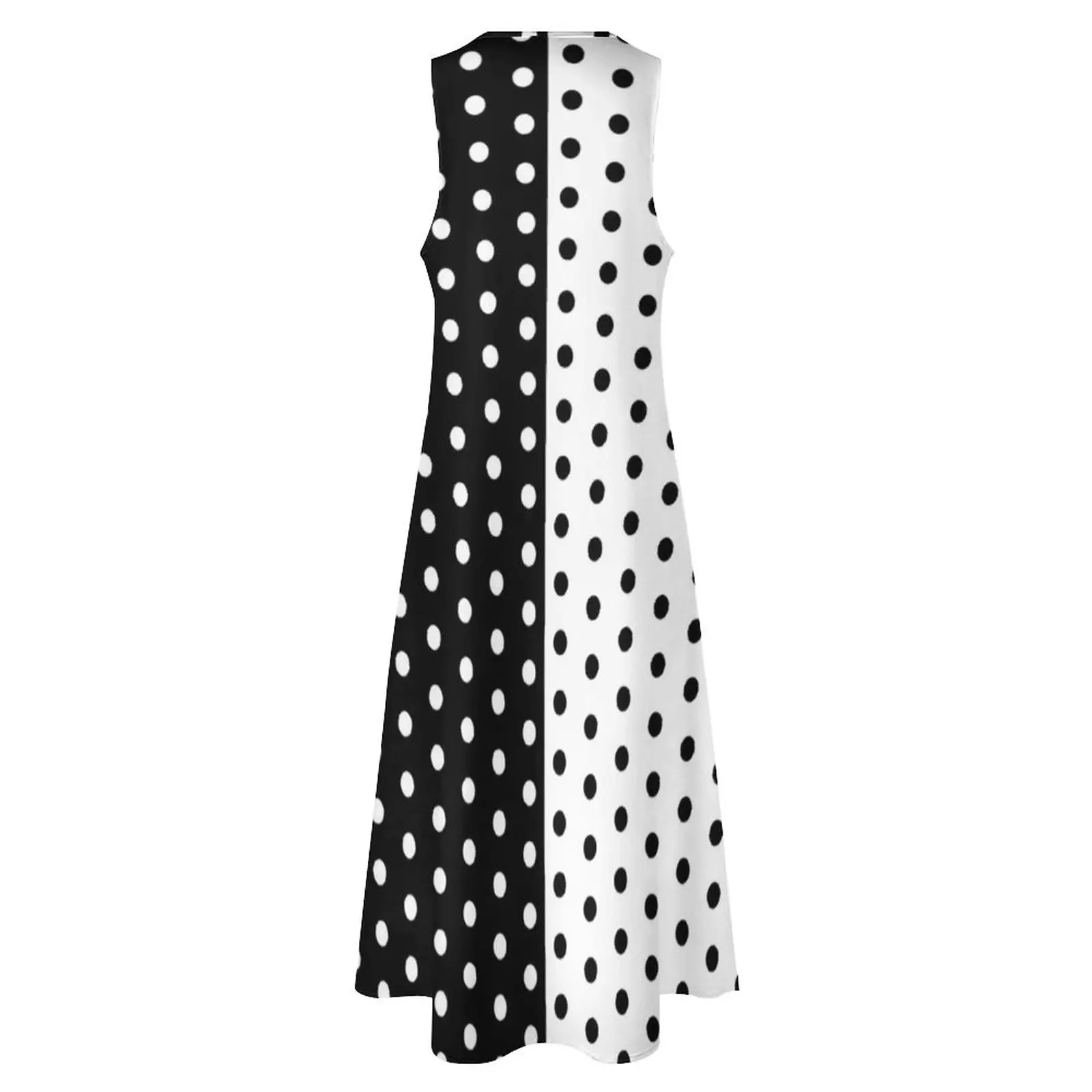 レトロなツートーンドレス,春,黒,白,水玉模様,自由奔放に生 - Boho Summer Beach Maxi Dress のレビューと価格